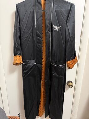 MCM reversible silk robe